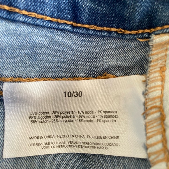 FRAYED high rise straight jeans - Picture 5 of 5